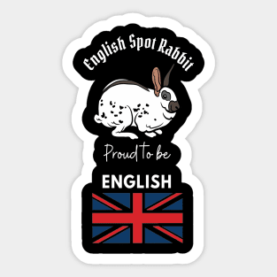 English Spot Rabbit Sticker